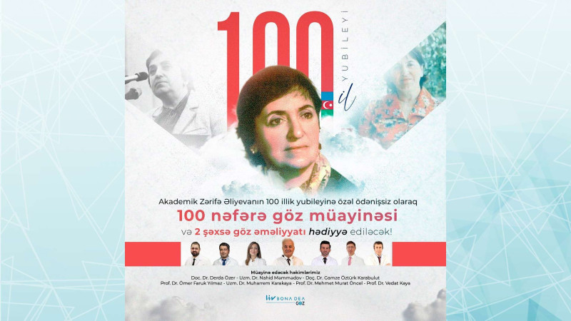 Tanınmış klinidaka pulsuz göz müayinəsi təşkil olunacaq
