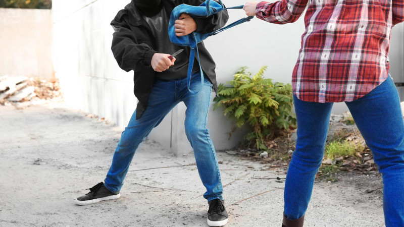 Yeni Günəşli qəsəbəsində maskalı şəxs qadının çantasını oğurlayıb