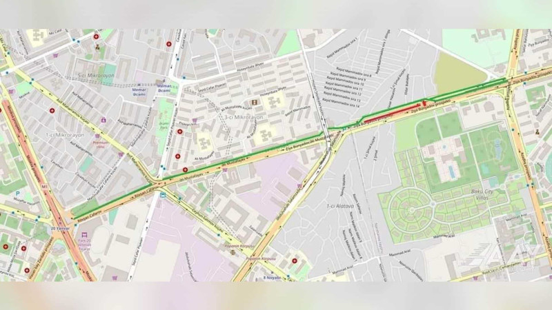 Sürücülərin nəzərinə: sabahdan bu küçədə avtomobillərin hərəkəti məhdudlaşdırılacaq