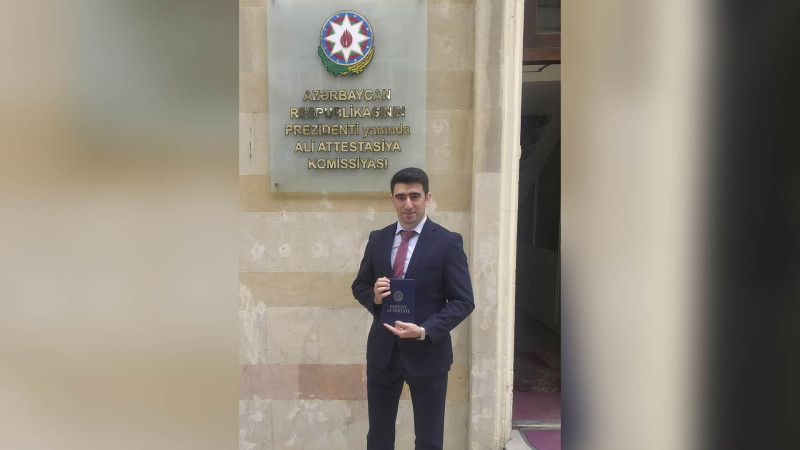 Bakı sakini ölkənin gənc elm xadimlərindən biri olub