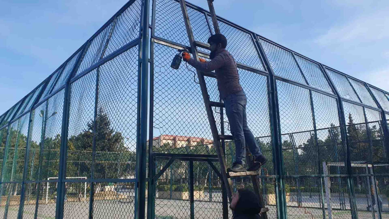 Xəzər rayonunun ərazisində abadlıq işləri aparılır