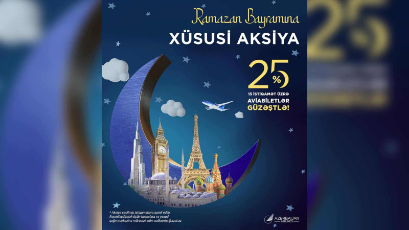 AZAL aviaşirkəti Ramazan endirimlərini elan edib