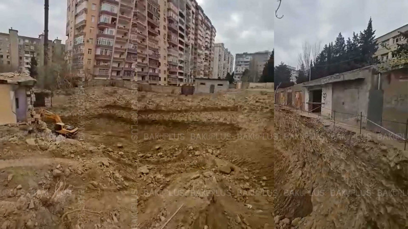 Bakıda qarajın qarşısını qazıblar: sakinlər öz mülklərinin içərisinə belə girə bilmirlər