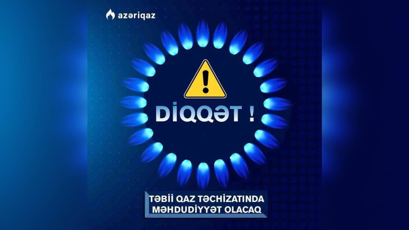 Bakının 2 rayonunda qaz olmayacaq