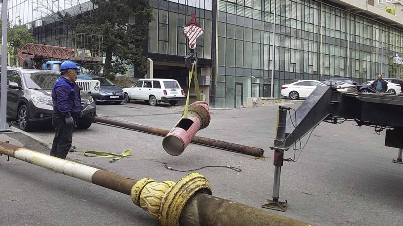 Nəsimi rayonunda işıqlandırma sistemi yenilənir