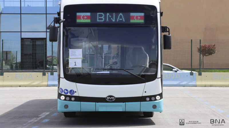Bakıya ilk elektrik avtobus gətirilib