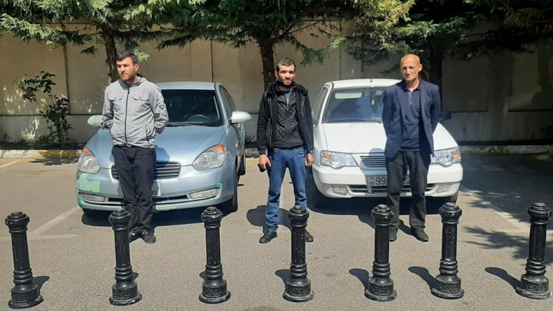 Bakıda dəmir tumba oğurlayan şəxslər tutulublar