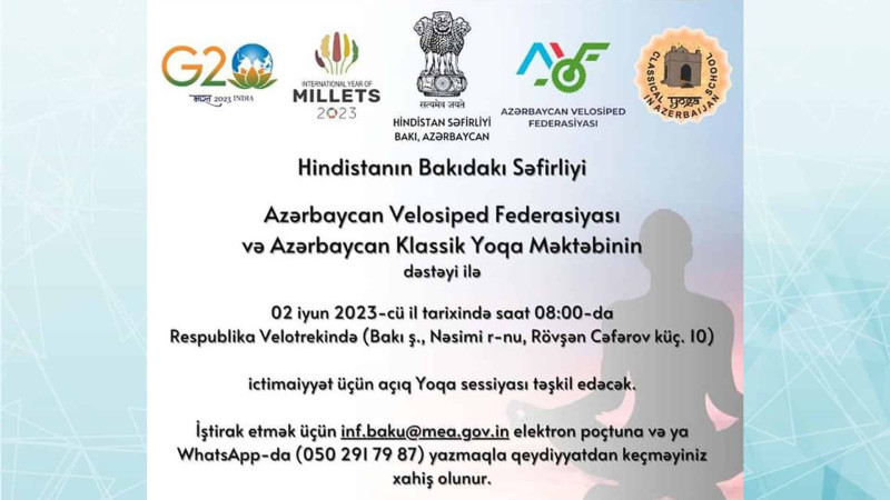 Respublika Velotrekində açıq yoqa dərsi keçiriləcək
