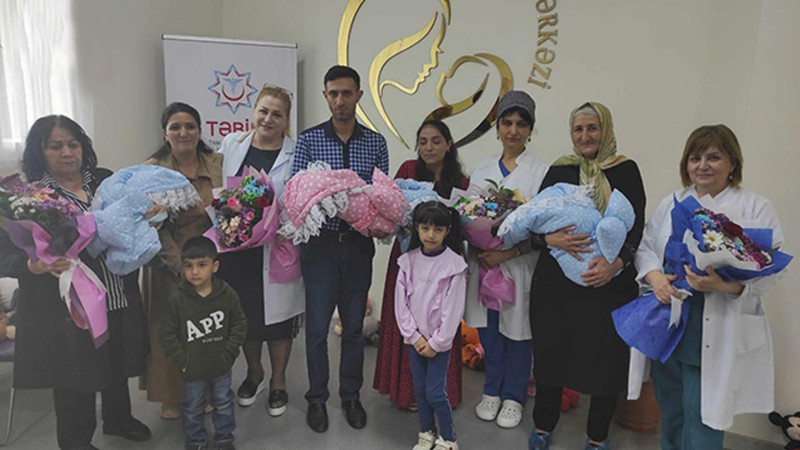 Maştağada dördəm dünyaya gəlib