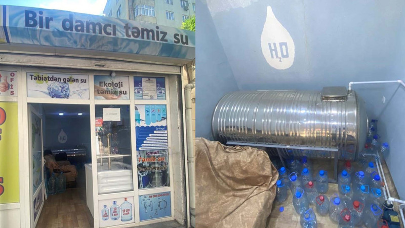 Bakıda daha bir su emalı müəssisəsi bağlanıb