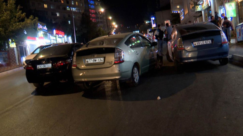 Azadlıq prospektində “Hyundai” və “Priora” toqquşub