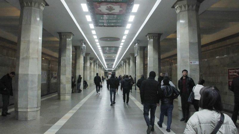 Bakı metrosunun stansiyasında yenilənmə işləri aparılıb