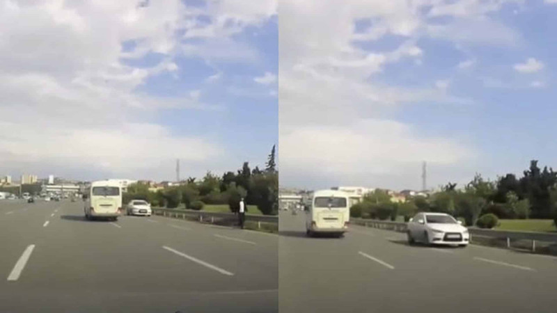 Bakıda yeni sürücülük dəbi: şəhərin müxtəlif yerlərində avtomobillər axına qarşı hərəkət ediblər