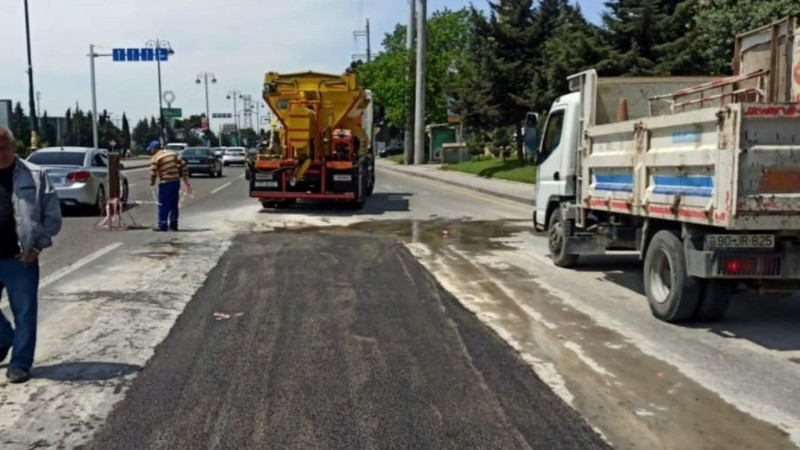 8 Noyabr prospektində pik saatlarında təmirə görə yollar bağlanır
