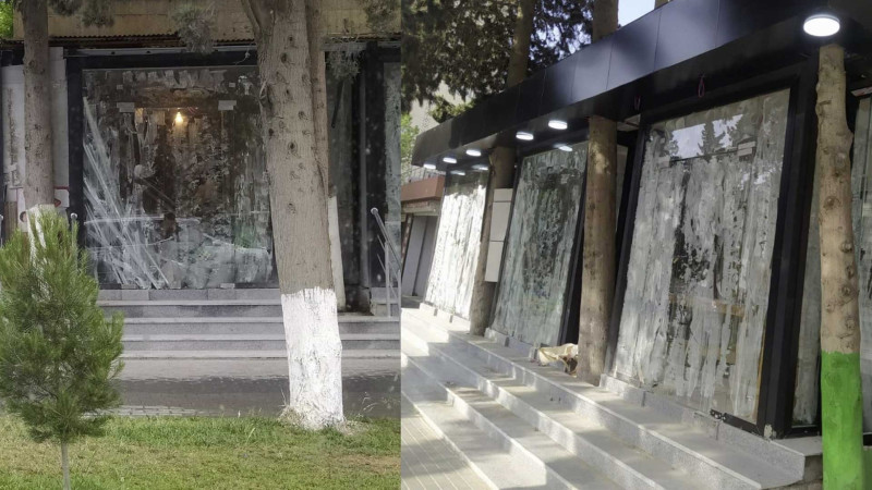 Xətaidə ağaclar tikinti ərazisinə salınıb: tikinti işləri dayandırılıb