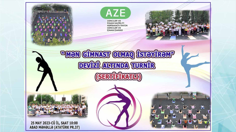 Nərimanovda gimnastika üzrə açıq məşq təşkil olunacaq