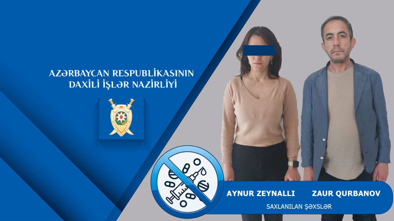 Suraxanı rayonunda narkotik satan qız və oğlan tutulublar