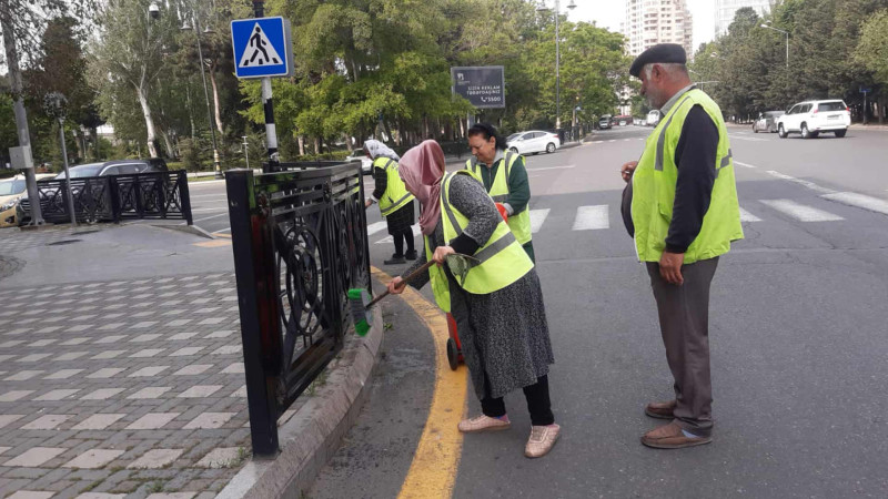Nəsimi rayonunda abadlaşdırılma işləri aparılır