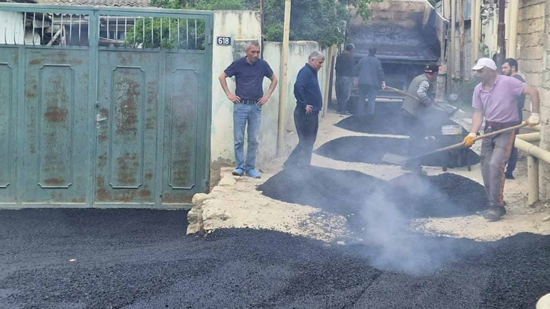 Suraxanı rayonunda təmir-bərpa işləri aparılır