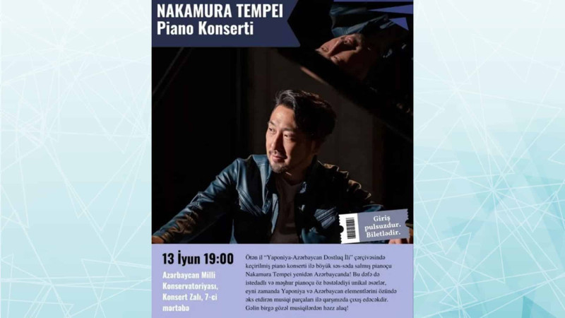 Bakıda yapon pianoçunun konserti olacaq