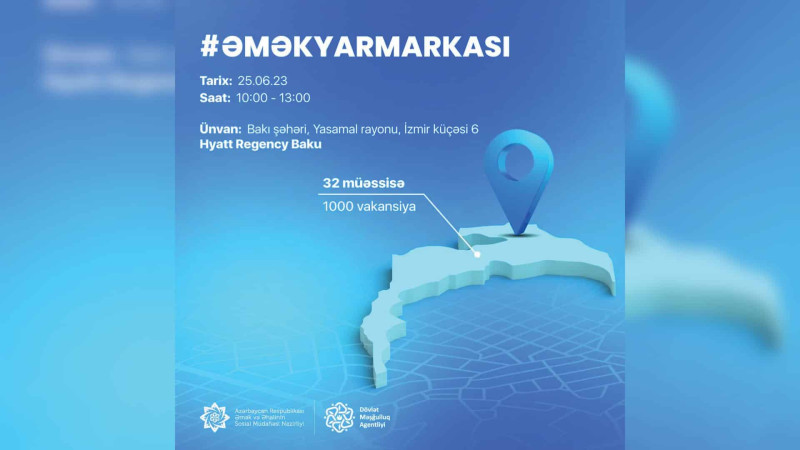 Yasamal rayonunda əmək yarmarkası keçiriləcək