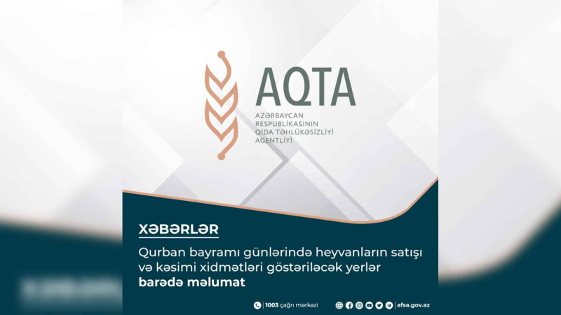 Bayramda Bakıda qurban kəsimi və satışı məntəqələri işləyəcək