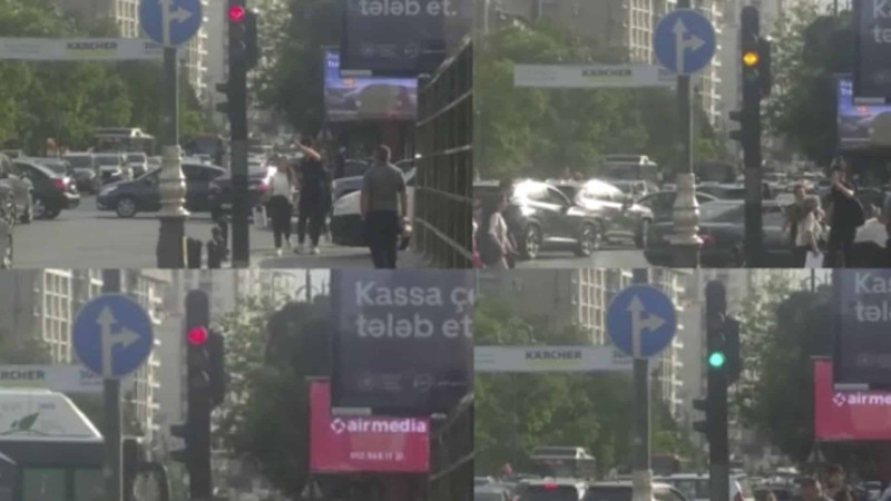 Nərimanovda nasaz işıqfor sürücü və piyadaları çaşqınlığa salıb