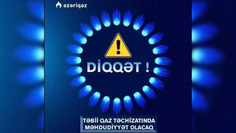 Bakının daha 2 rayonunda qaz olmayacaq