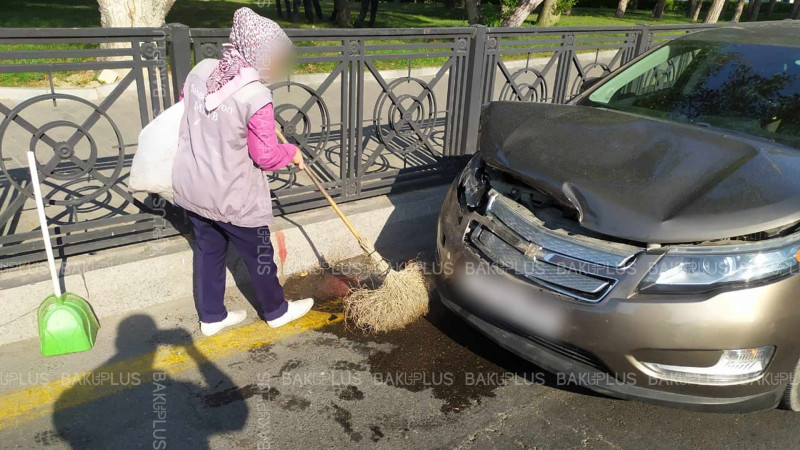 Funikulyorun yanında yol qəzası baş verib
