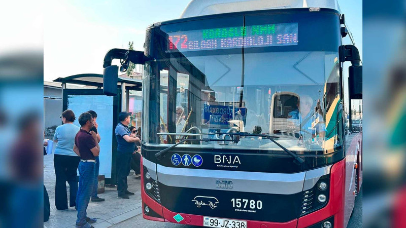 172 saylı marşrut xətti üzrə “Bakubus”ın avtobusları hərəkətə başlayıb