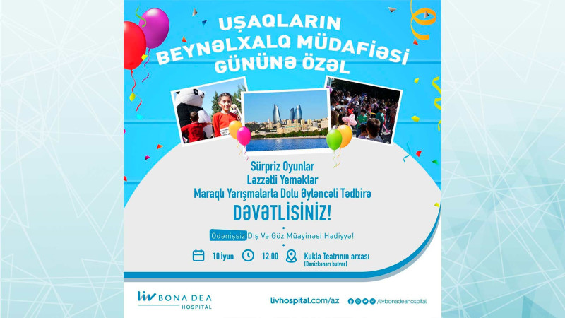 Bulvarda uşaqlar üçün əyləncəli proqram təşkil olunacaq