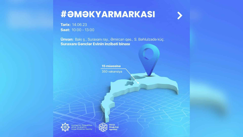 Suraxanı rayonunda 350 vakansiyalıq əmək yarmarkası keçiriləcək