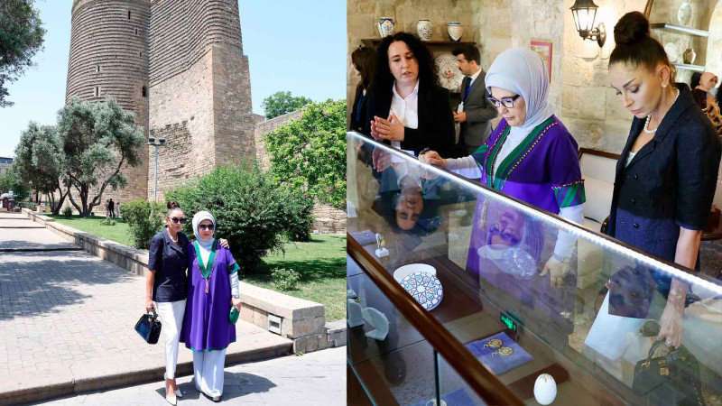 Birinci xanımlar İçərişəhəri gəziblər