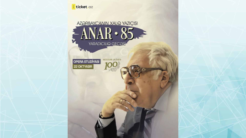 Xalq yazıçısı Anarın yaradıcılıq gecəsi keçiriləcək