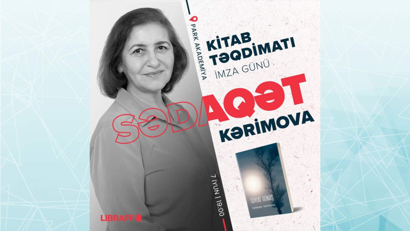 Soyuq günəş kitabının müəllifi oxucularla görüşəcək