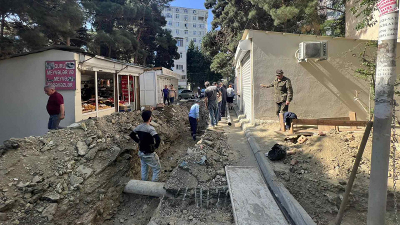 Nəsimi rayonunda istilik boru xətləri yenilənib