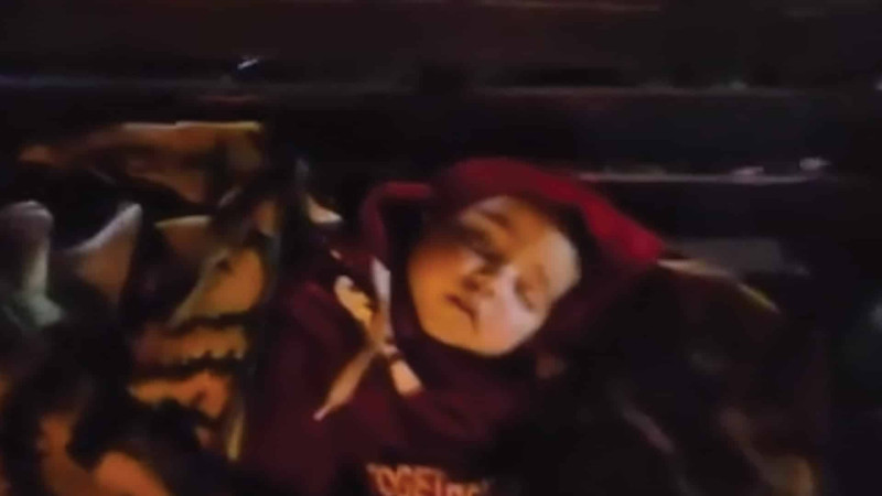 Keçmiş direktor kiçik nəvəsi ilə şəhər parkında yaşayır