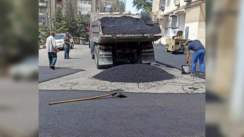 Qaraçuxurda məhəlləarası yollar təmir edilir