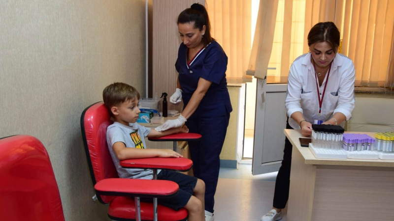 Ukraynalı uşaqlar Bakıda tibbi müayinələrdən keçiblər