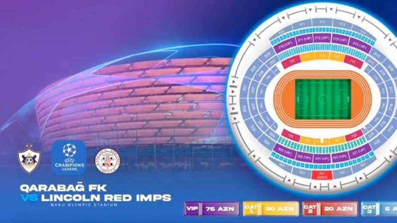 “Qarabağ” - “Linkoln” matçına 12 min bilet satılıb