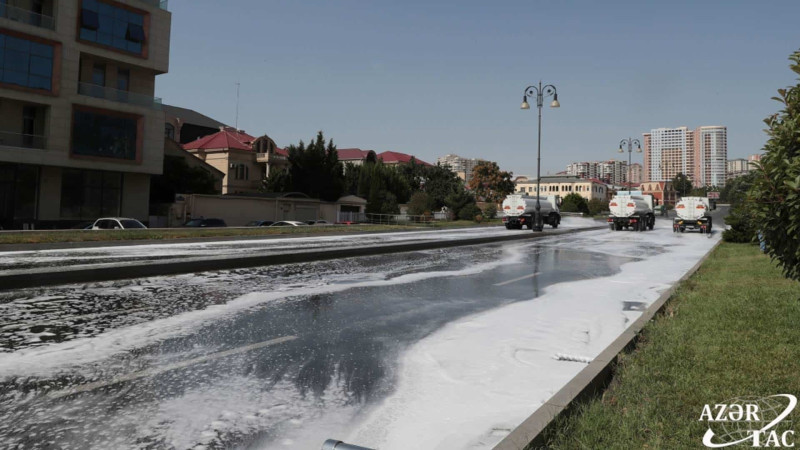 Bakıda abadlıq işləri aparılır