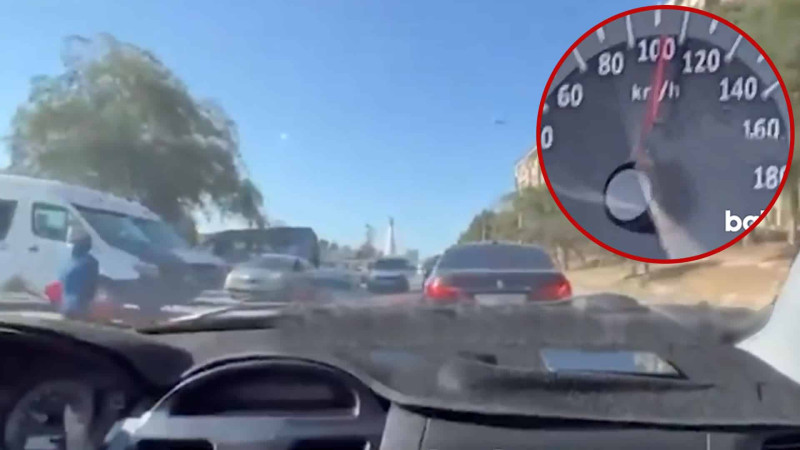 Yaşayış məntəqəsində 110 km/saat sürətlə hərəkətdə olan “Saipa” “BMW”-yə çarpılıb - VİDEO