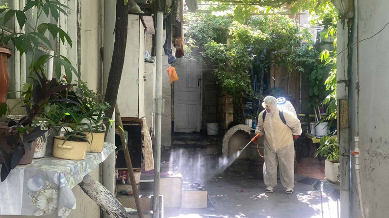 Nəsimi rayonunda dezinfeksiya işləri aparılıb