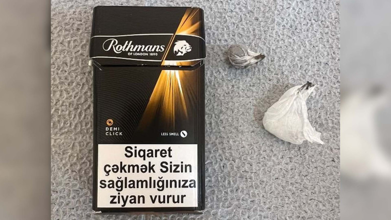 Bakı sakini siqaretin içində narkotik gizlədərək həbsxanaya aparmaq istəyib