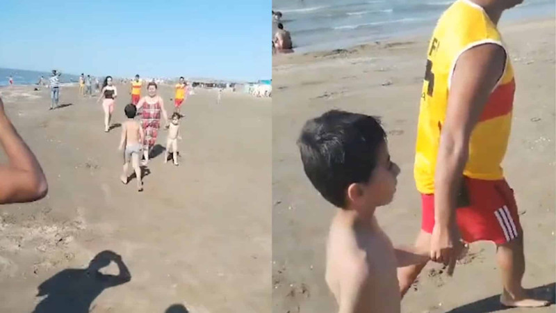 “Qızılqum” çimərliyində itkin düşən uşaq tapılıb