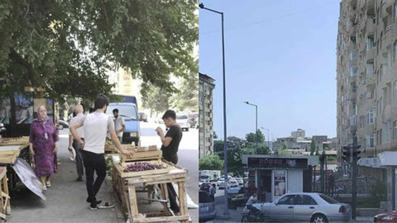 Yeni Yasamalda piyada yolları zəbt olunub