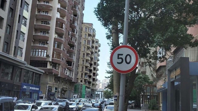 Bakının daha bir küçəsində sürət həddi endirilib