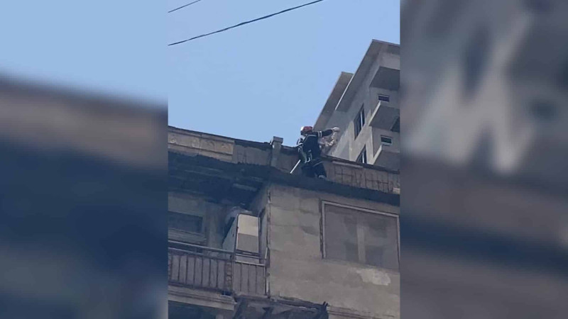 Yasamalda yanğın: 14 nəfər təxliyə olunub