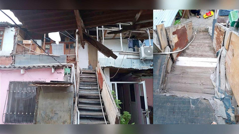 Bakıda 120 il əvvəl tikilmiş binanın sakinləri təhlükə altındadırlar