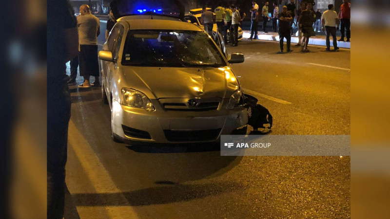 Heydər Əliyev prospektində avtomobil polisi vurub